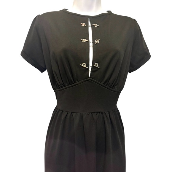 Rare Disturbia gothy midi dress NWT size UK10 US6 with chain detail in front - Picture 3 of 5